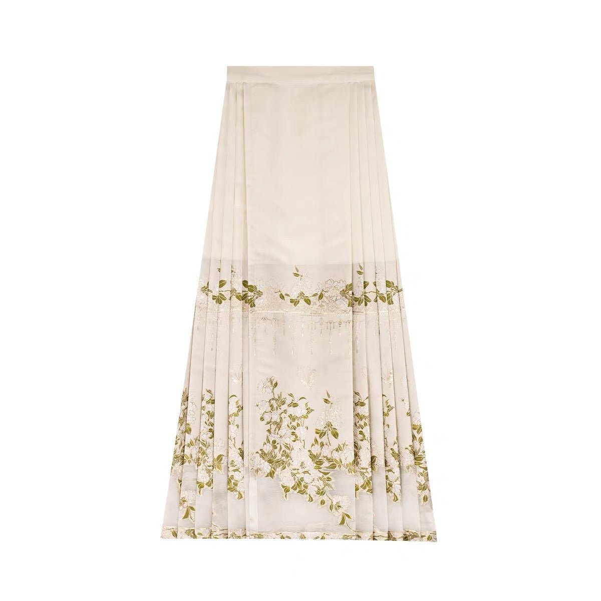 Chinese Ming Dynasty Mamian Skirt - Li Hua Song - Jianxi Hanfu