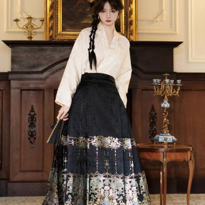 Chinese Ming Dynasty Mamian Skirt - Liu Jin Fa Lang - Jianxi Hanfu