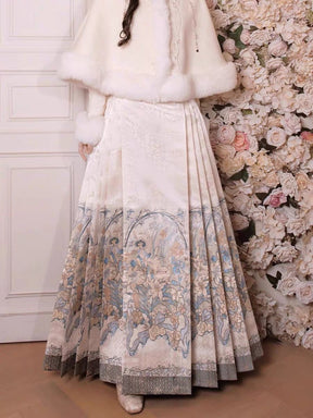  winter girls' hanfu ming dynasy horse face skirt-Jianxi Hanfu