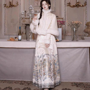 spring girls' hanfu ming dynasy horse face skirt-Jianxi Hanfu