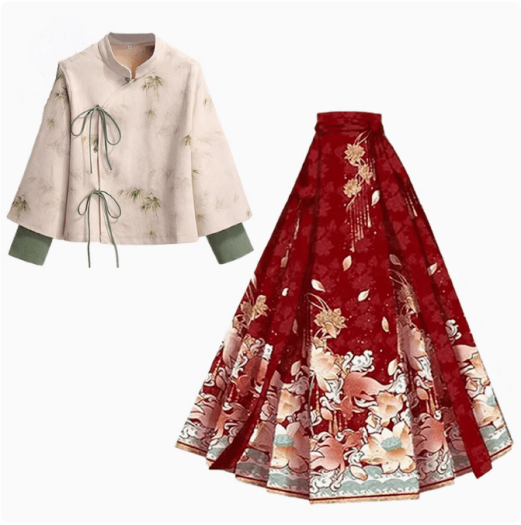 Chinese Modern Hanfu New Year's dress Christmas - Jianxi Hanfu