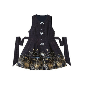 lolita dresses chinese style blue skirt - Jianxi Hanfu