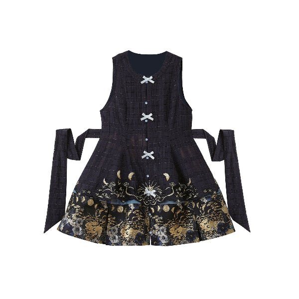 lolita dresses chinese style blue skirt - Jianxi Hanfu