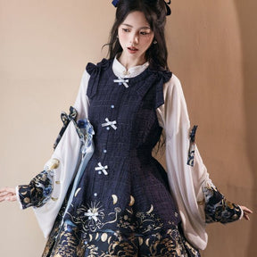 qi lolita clothing chinese style women's hanfu dress - Jianxi Hanfu