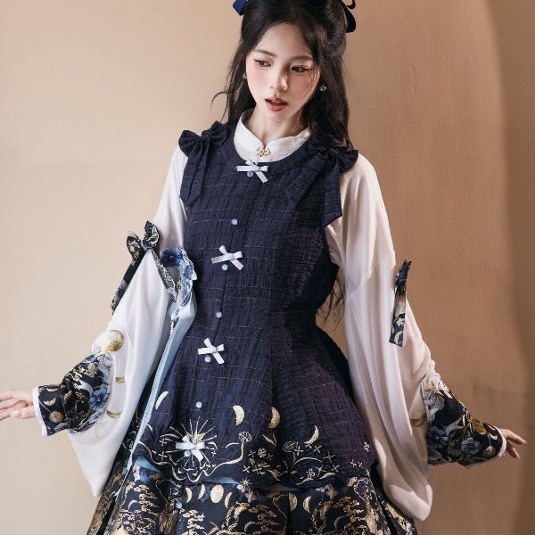 qi lolita clothing chinese style women's hanfu dress - Jianxi Hanfu