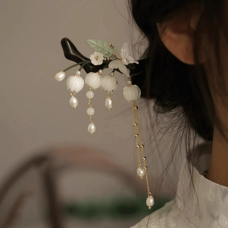 Chinese style ancient style lily of the valley Hanfu hairpin - Jianxi Hanfu
