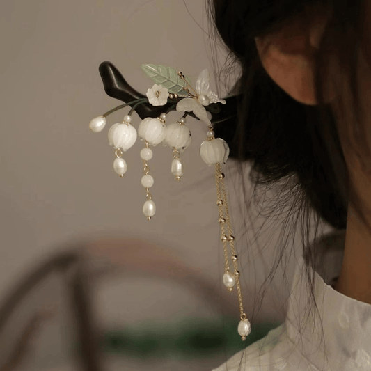Chinese style ancient style lily of the valley Hanfu hairpin - Jianxi Hanfu