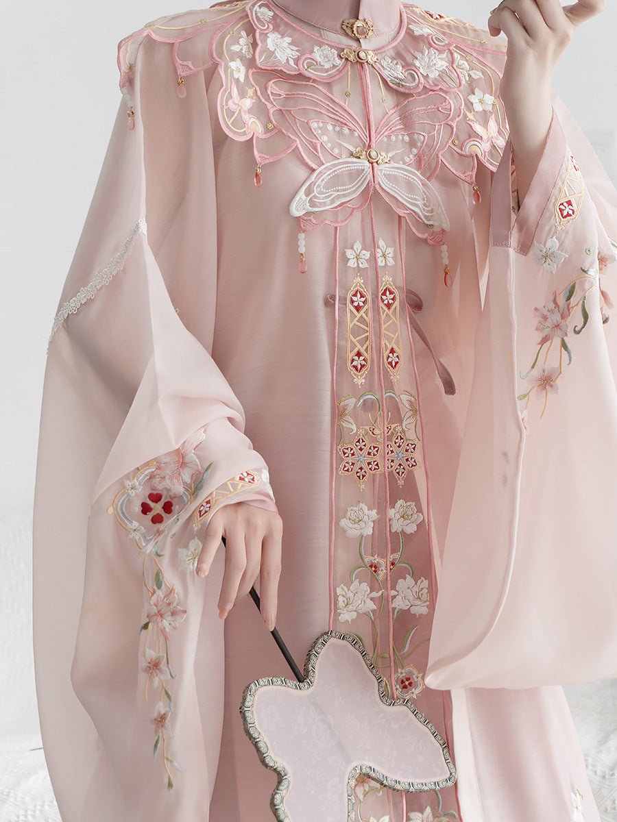 ming dynasty women's bachelor gowns yunjian cloud collar - Jianxi Hanfu