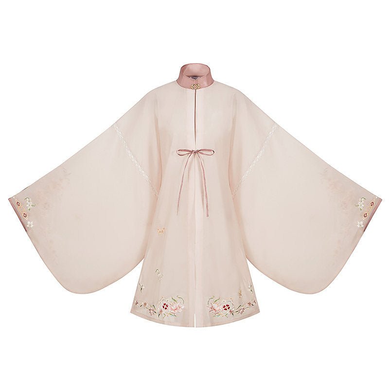 chinese ming dynasty women's spring hanfu clothes duijin shirt - Jianxi Hanfu