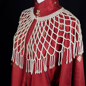ming dynasty women's hanfu yunjian tang dynasty ruqun pearl qipao cloud collar - Jianxi Hanfu