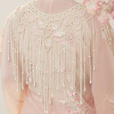 Chinese style women's cloud collar qipao yunjian white pearl - Jianxi Hanfu