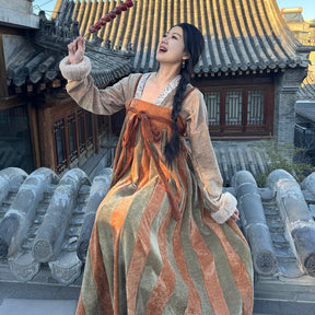chinese style women's plus hanfu ruqun dress - Jianxi Hanfu