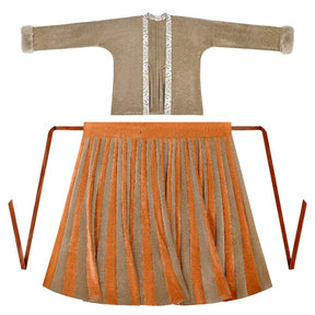 tang dynasty women's oversized winter hanfu ruqun dress - Jianxi Hanfu