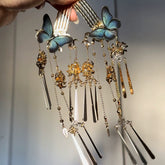 chinese women's hanfu accessories tassel hairpin - Jianxi Hanfu