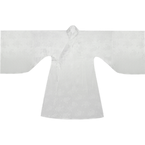 inner white cross collar robe - Jianxi Hanfu