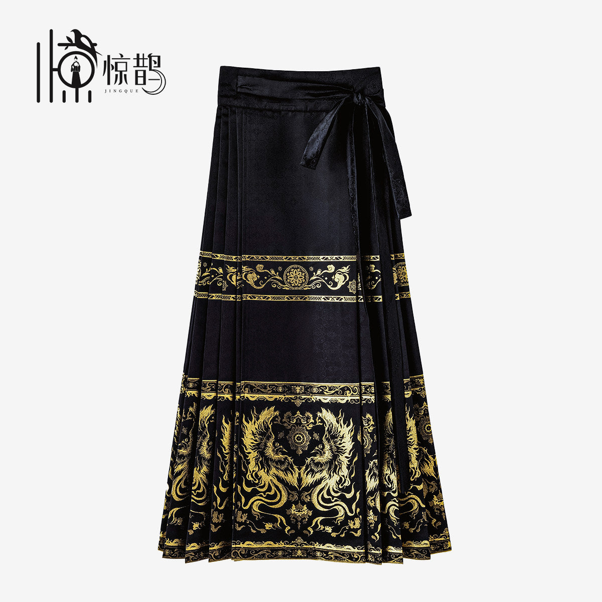 new chinese style women's black mamianqun dress - Jianxi Hanfu