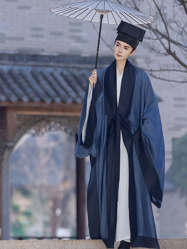 chinese style men's summer taoist robe - Jianxi Hanfu