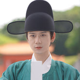 chinese ming dynasty men's hanfu cap black wusha hat - Jianxi Hanfu