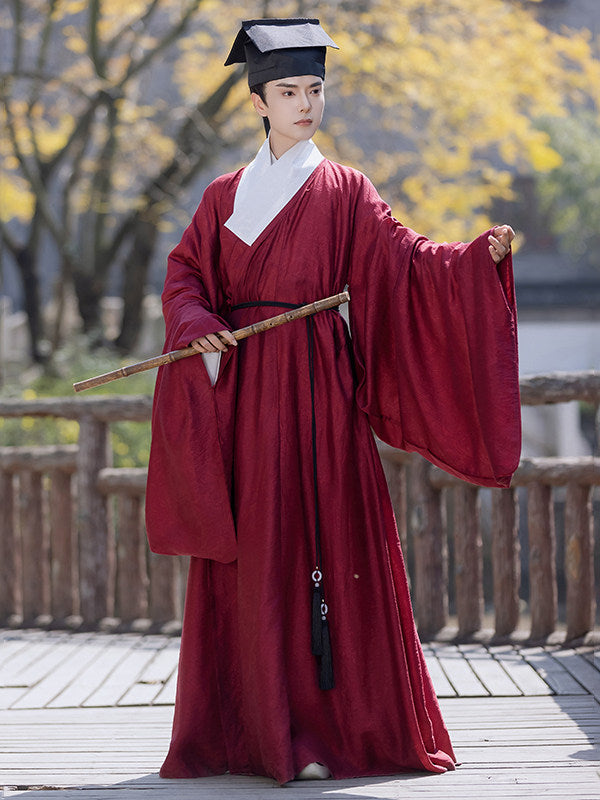 chinese ming dynasty men's hanfu taoist robe - Jianxi Hanfu