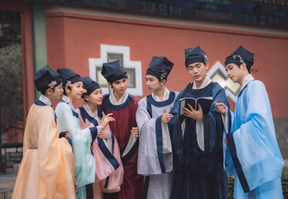 song dynasty men's cloth shoes lanshan robe - Jianxi Hanfu
