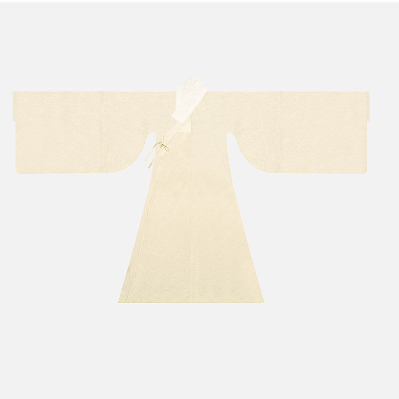 chinese ming dynasty yellow taoist hanfu robe - Jianxi Hanfu