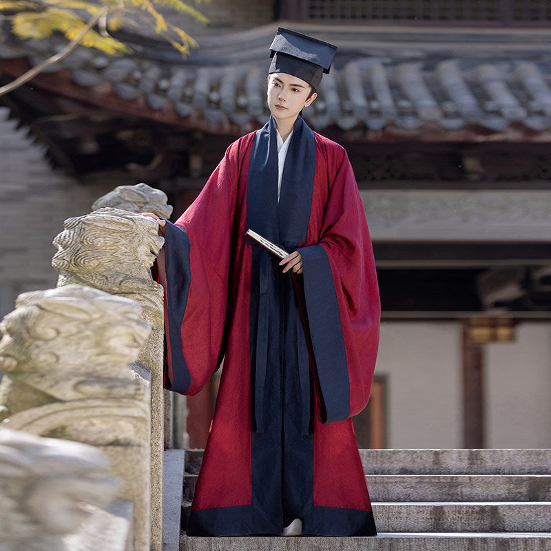 chinese style men's hanfu taoist robe - Jianxi Hanfu
