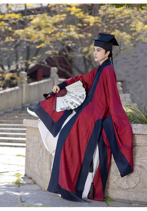 chinese ming dynasty red taoist robe - Jjianxi Hanfu