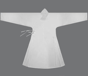 chinese ming dynasty white hanfu inner wear robe - Jianxi Hanfu