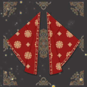 women's tang dynasty oversized big red sleeve shirt - Jianxi Hanfu