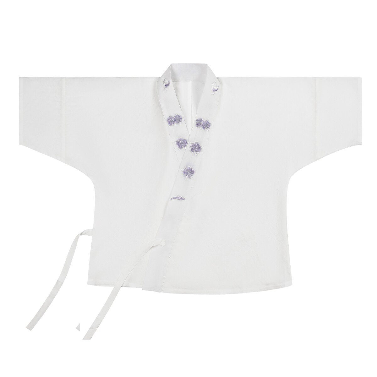 chinese style plus size white shirt - Jianxi Hanfu