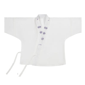 chinese style plus size white shirt - Jianxi Hanfu