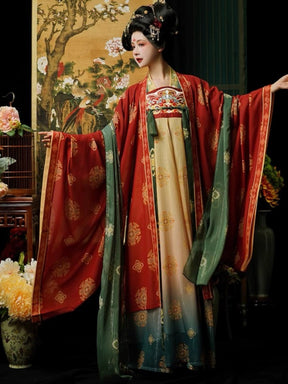 chinese style women's plus size green pibo scarf - Jianxi Hanfu