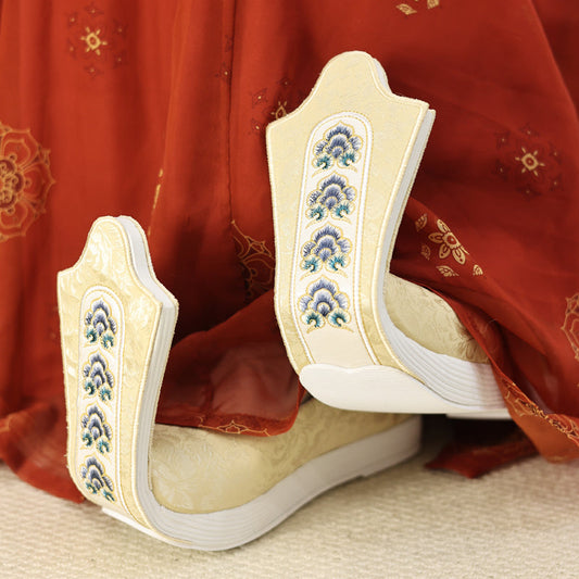 yellow shoes song dynastycloth shoes- Jianxi Hanfu