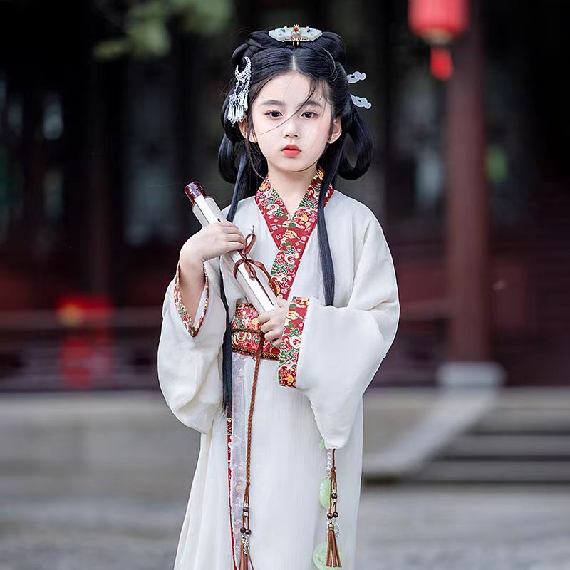 baby clothes baby costume Children's Hanfu Warring State Rope Zhanguopao - Jianxi Hanfu