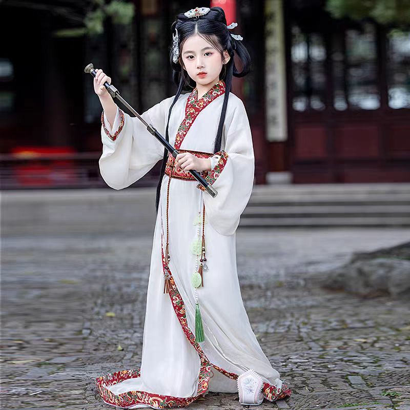 baby clothes baby costume Children's Hanfu Warring State Rope Zhanguopao - Jianxi Hanfu