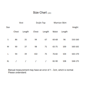 green hanfu dress summer mamian skirt women's clothing-Jianxi Hanfu