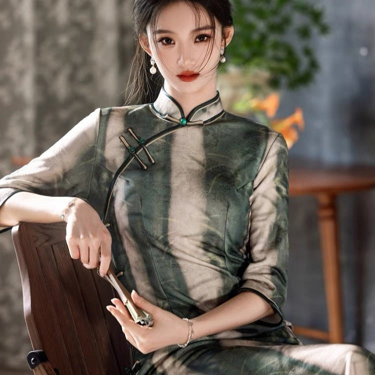 Elegance Qipao Cheongsam dress - Jianxi Hanfu