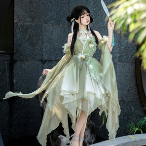 summer skirt qi lolita dresses chinese modern hanfu - Jianxi Hanfu