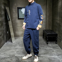 Fashion Tangzhuang Tang Suit Chinese Men's Style Clothes - Jianxi Hanfu