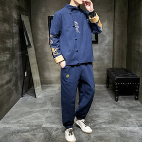 Fashion Tangzhuang Tang Suit Chinese Men's Style Clothes - Jianxi Hanfu