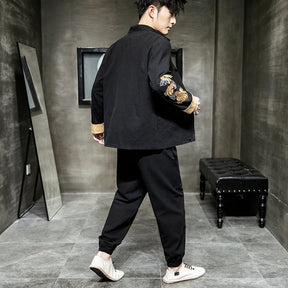 Fashion Tangzhuang Tang Suit Chinese Men's Style Clothes - Jianxi Hanfu