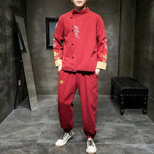 Fashion Tangzhuang Tang Suit Chinese Men's Style Clothes - Jianxi Hanfu