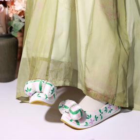 ming dynasty fashion shoes white hanfu shoes-Jianxi Hanfu