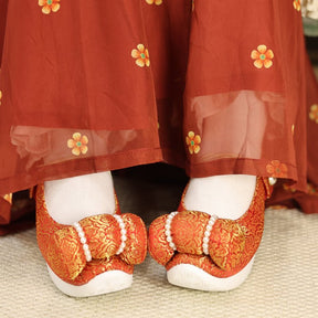 female shoes ming dynasty cloth shoes-Jianxi Hanfu