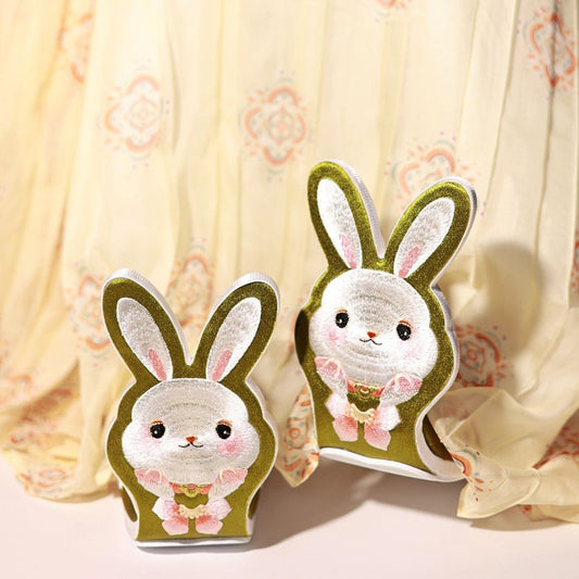 green shoes women's hanfu shoes cute rabbit - Jianxi Hanfu