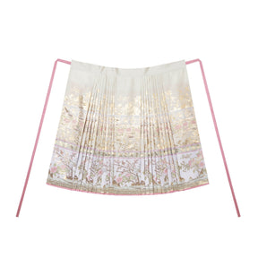 yellow hanfu dress mamian skirt women's clothing-Jianxi Hanfu