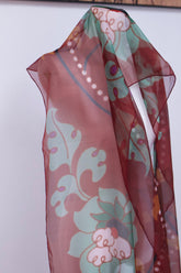 red pibo scarf women's hanfu clothing - Jianxi Hanfu