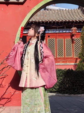 green ming dynasty girls' dress-Jianxi Hanfu
