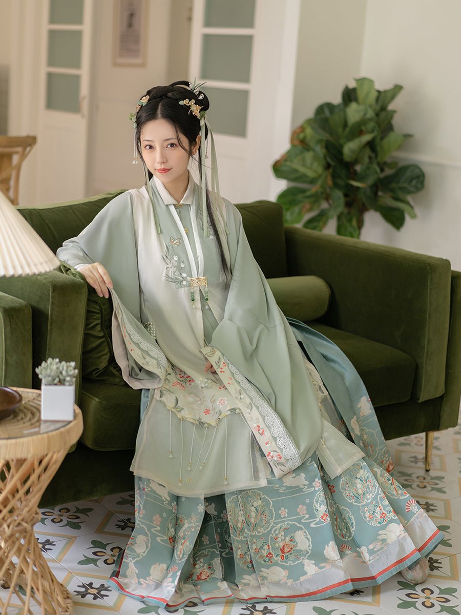 green changshan ming dynasty-Jianxi Hanfu