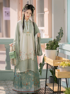 green hanfu dress ming dynasty-Jianxi Hanfu